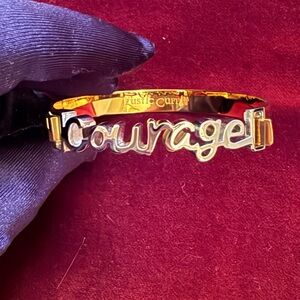 Rustic Cuff Courage Bracelet